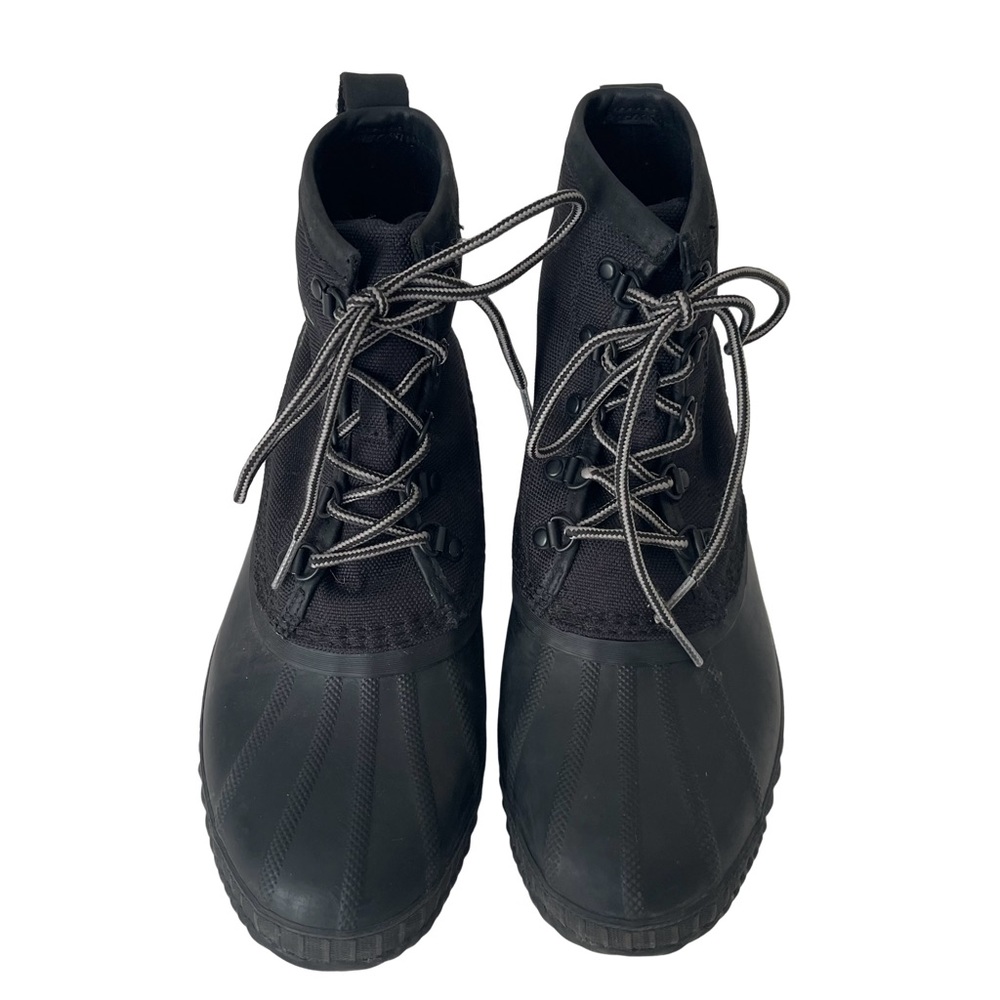 SOREL Cheyanne II Black Waterproof Ankle Lace Up Rubber boots. Size 8 - Picture 3 of 6